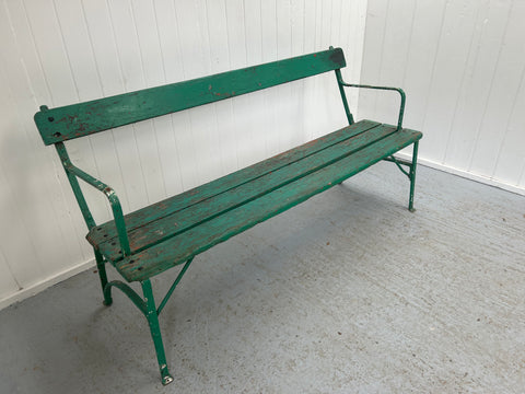 Green Garden Bench