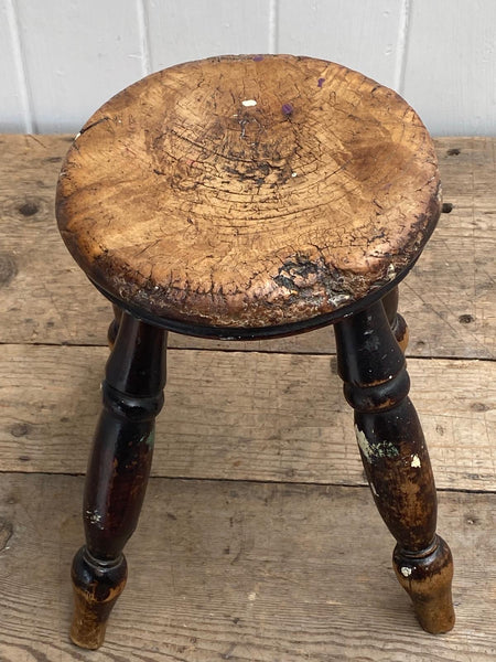 Round Top Wooden Stool