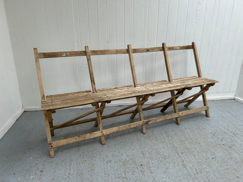 Village Hall Wooden Bench