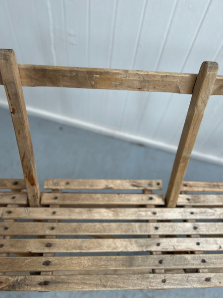 Village Hall Wooden Bench