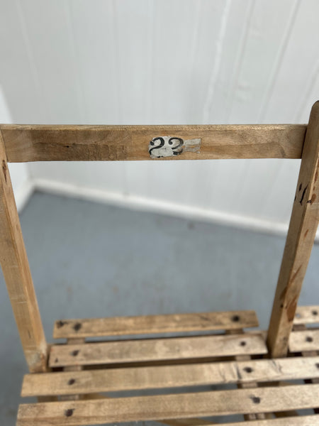Village Hall Wooden Bench