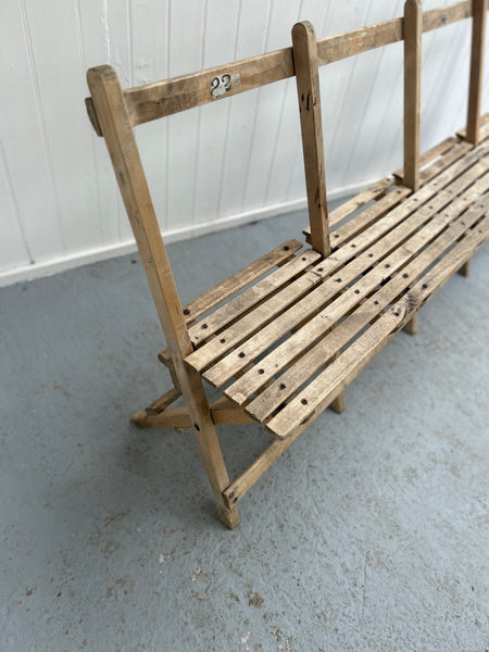 Village Hall Wooden Bench