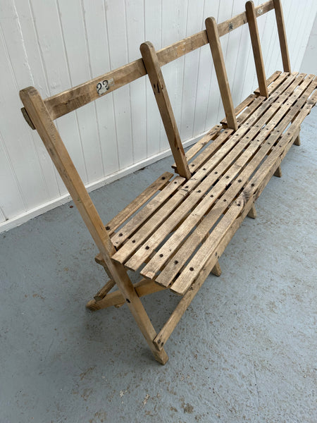 Village Hall Wooden Bench