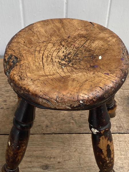 Round Top Wooden Stool