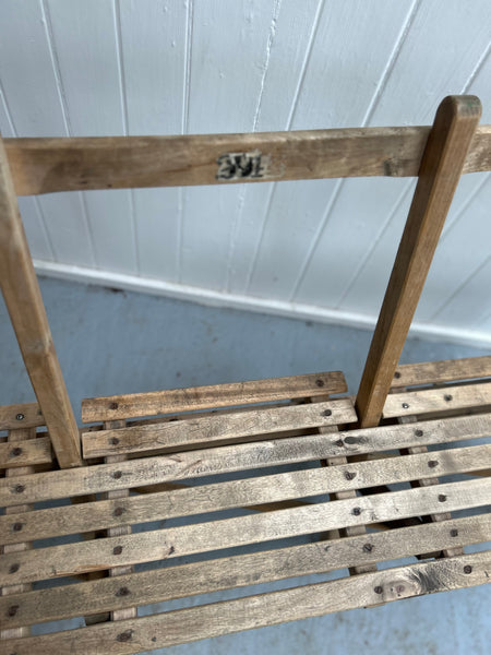 Village Hall Wooden Bench