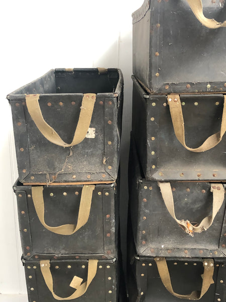 Textile Storage Boxes with Rope Handles